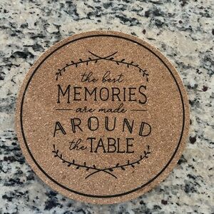 Round Cork Table Trivet